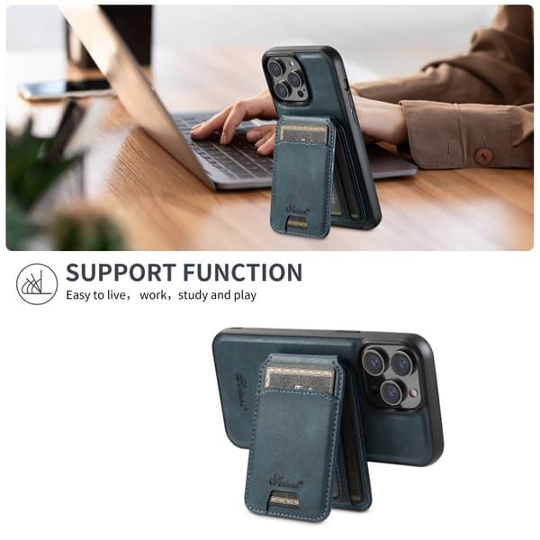 Suteni™ 2in1 Magsafe Skal med Korthållare iPhone 13 Pro - Blå