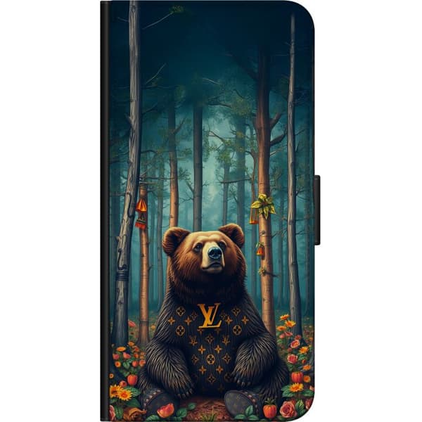 Xiaomi Mi 10 5G Plånboksfodral LV björn i skogen
