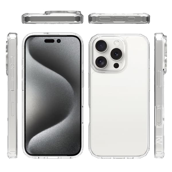 iPhone 16 Pro Max Mobilskal Stöttåligt Rvelon - Transparent