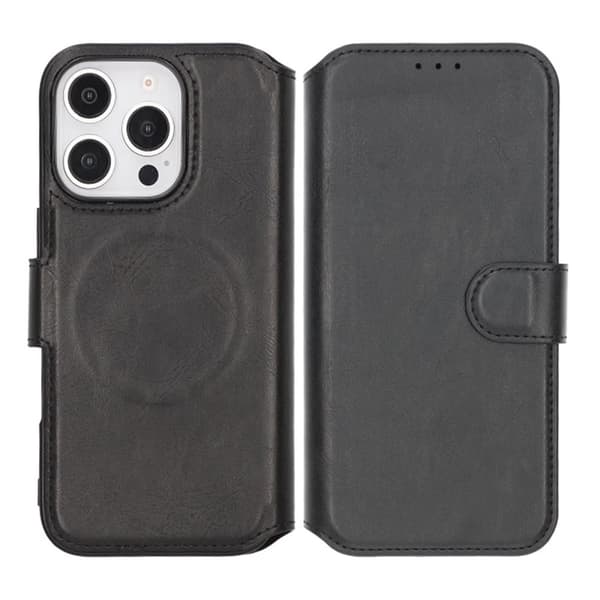 iPhone 16 Pro Plånboksfodral Rvelon - Svart