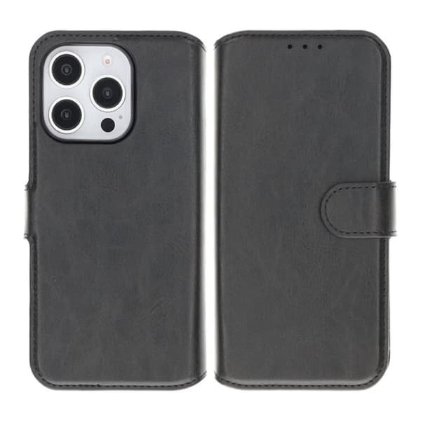 iPhone 16 Pro Max Plånboksfodral Magnet Rvelon - Svart