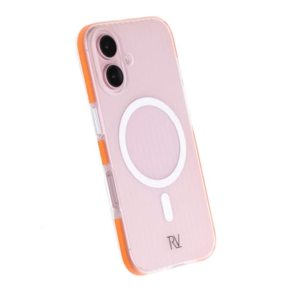 iPhone 16 Mobilskal Korrugerad Magsafe Rvelon - Orange