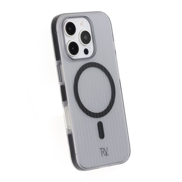 iPhone 16 Pro Max Mobilskal Korrugerad Magsafe Rvelon - Svart