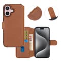 Miniatyrbild 5 av 5: iPhone 16 Plånboksfodral Rvelon - Brun