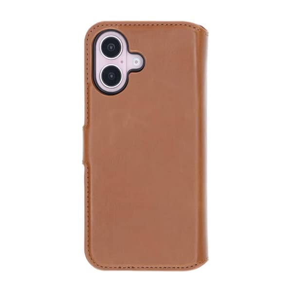 iPhone 16 Plånboksfodral Magnet Rvelon - Brun