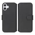 Pikkukuva 1 / 5: iPhone 16 Plånboksfodral Äkta Läder Rvelon - Svart