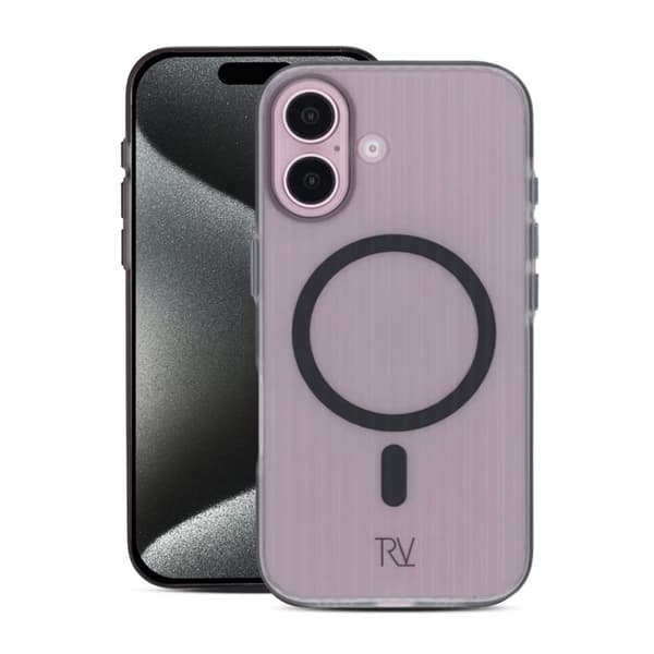 iPhone 16 Mobilskal Korrugerad Magsafe Rvelon - Svart