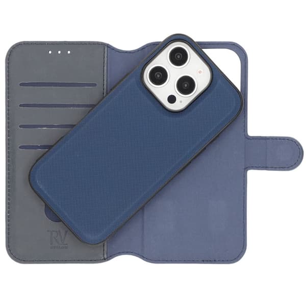 iPhone 16 Pro Max Plånboksfodral Magnet Rvelon - Blå