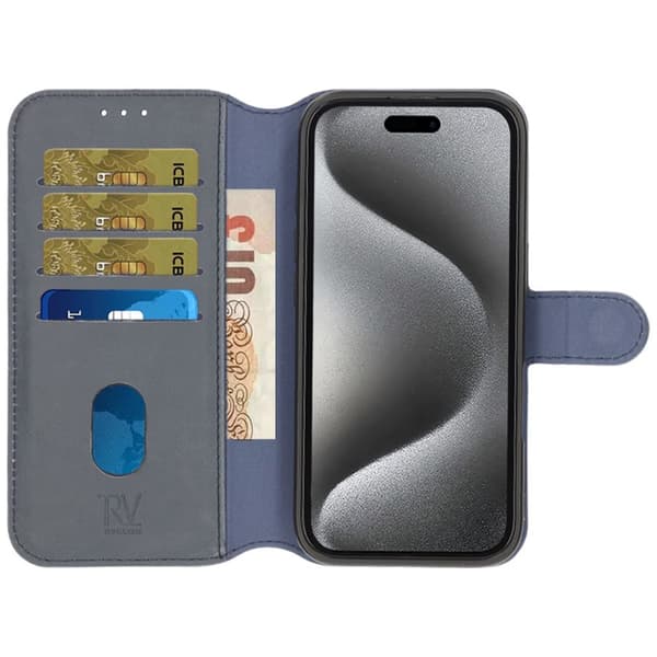 iPhone 16 Pro Max Plånboksfodral Magnet Rvelon - Blå