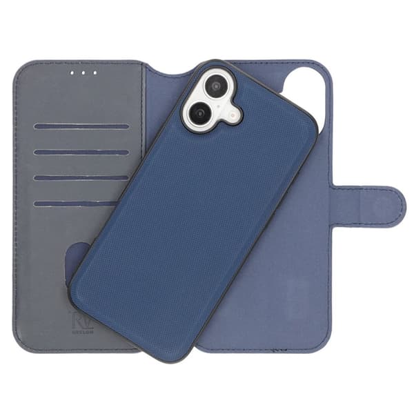iPhone 16 Plånboksfodral Magnet Rvelon - Blå