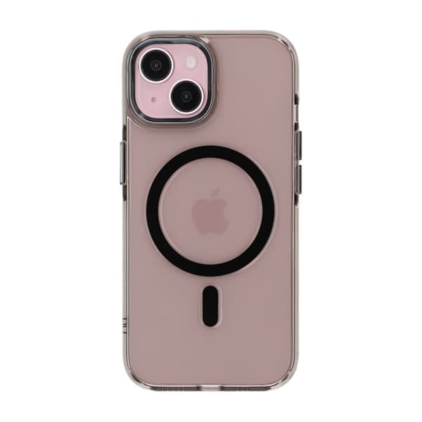 iPhone 15 Mobilskal TPU med Magnet Rvelon - Svart