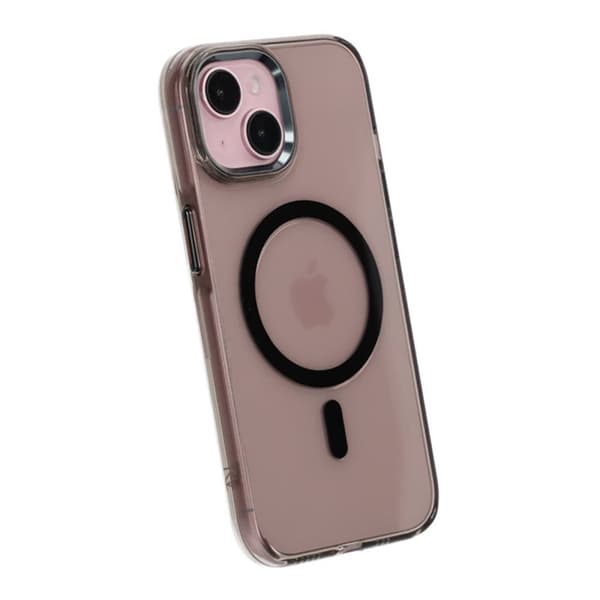 iPhone 15 Mobilskal TPU med Magnet Rvelon - Svart