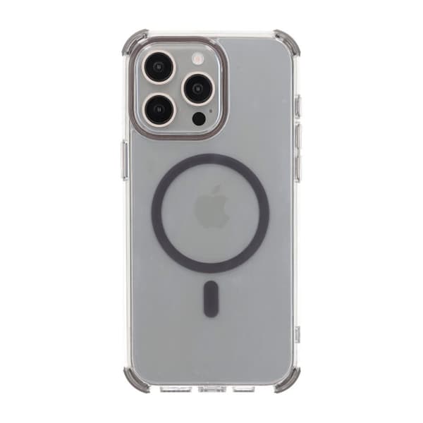iPhone 15 Pro Rvelon Mobilskal Magnet med Kantskydd - Grå