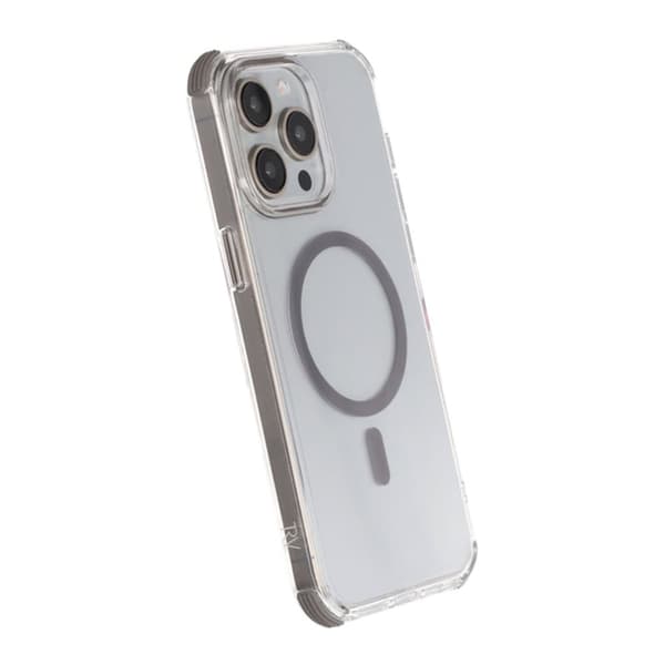 iPhone 15 Pro Rvelon Mobilskal Magnet med Kantskydd - Grå