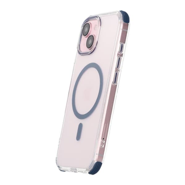 iPhone 15 Rvelon Mobilskal Magnet med Kantskydd - Blå