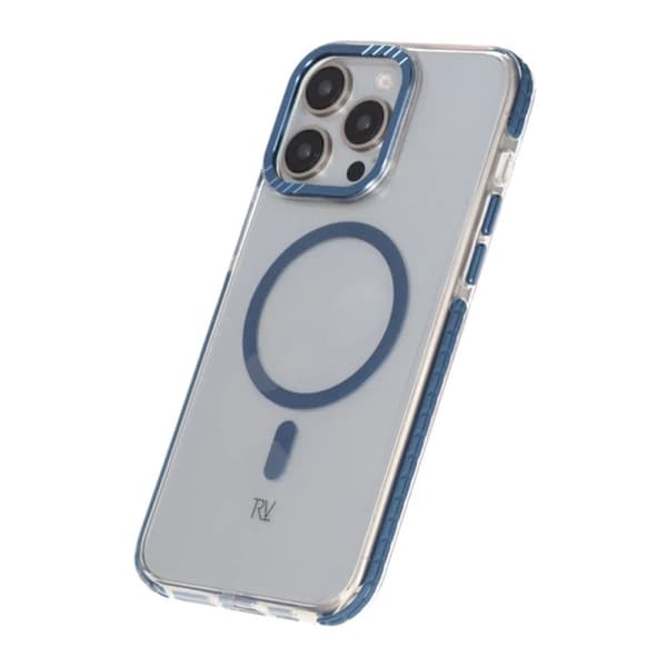 iPhone 15 Pro Rvelon Mobilskal Magnet Förstärkt - Blå