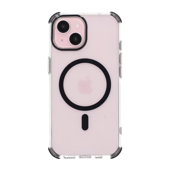 iPhone 15 Rvelon Mobilskal Magnet med Kantskydd - Svart