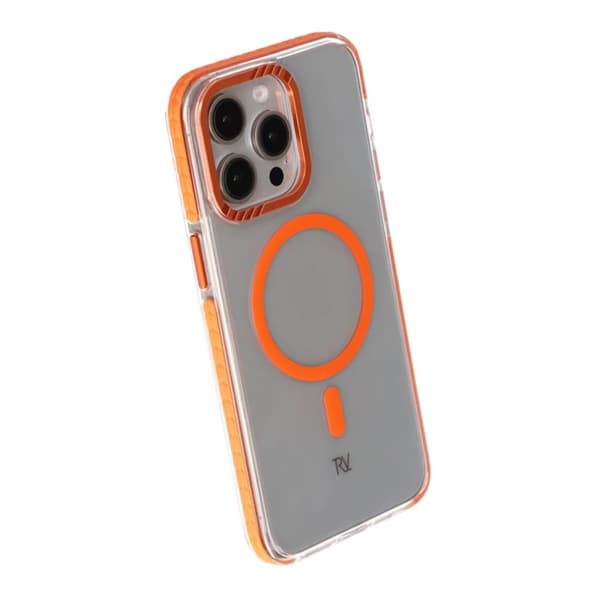 iPhone 15 Pro Max Rvelon Mobilskal Magnet Förstärkt - Orange