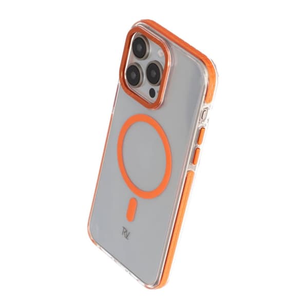 iPhone 15 Pro Max Rvelon Mobilskal Magnet Förstärkt - Orange