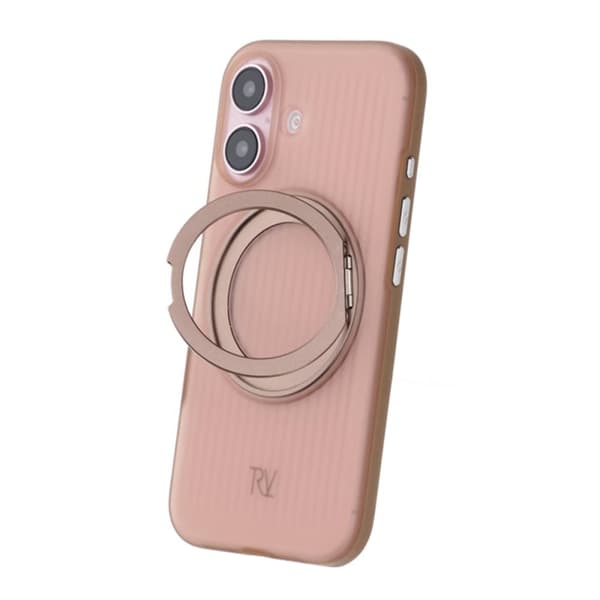 iPhone 16 Rvelon Skal Roterande Magnet Stativ - Brons