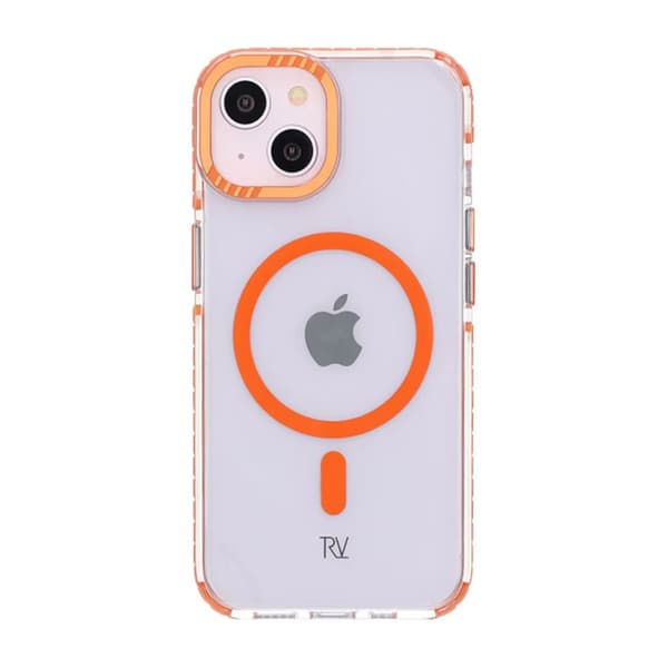 iPhone 13/14 Rvelon Mobilskal Magnet Förstärkt - Orange
