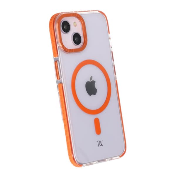 iPhone 13/14 Rvelon Mobilskal Magnet Förstärkt - Orange