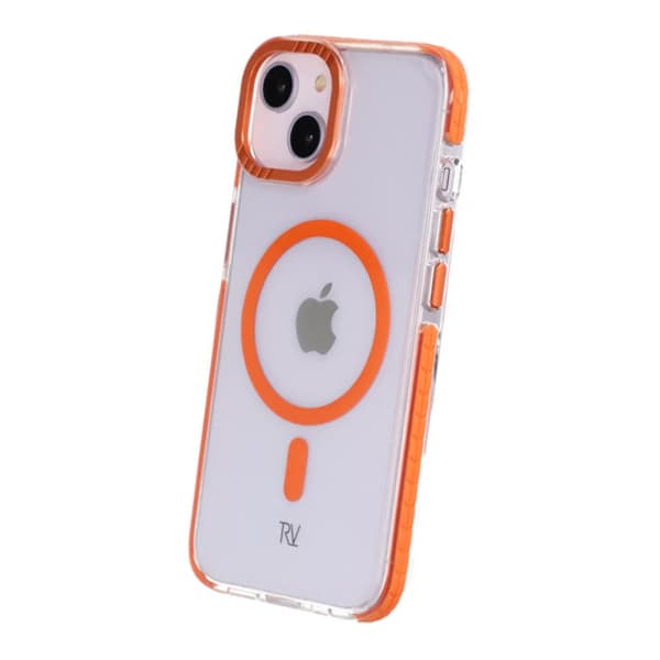 iPhone 13/14 Rvelon Mobilskal Magnet Förstärkt - Orange