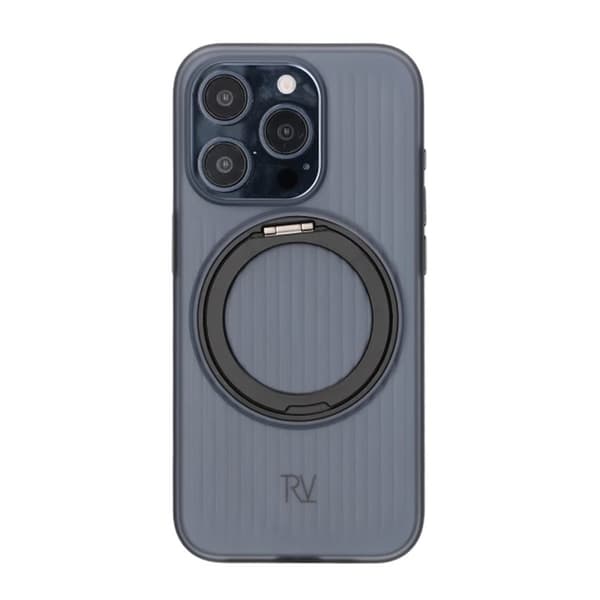 iPhone 15 Pro Rvelon Skal Roterande Magnet Stativ - Svart