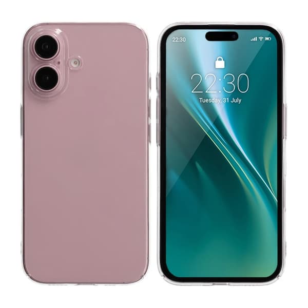 Ultratunt 0.7 fyrpack UV Skal för iPhone 16 - Vit