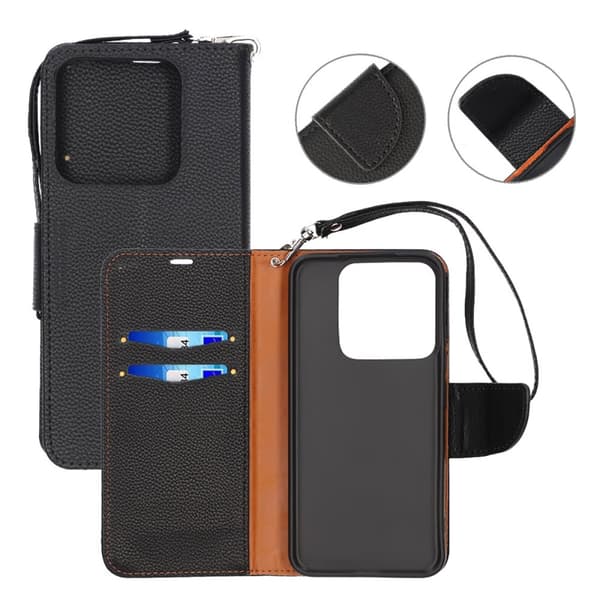 Xiaomi 14 Plåboksfodral med Stativ - Svart
