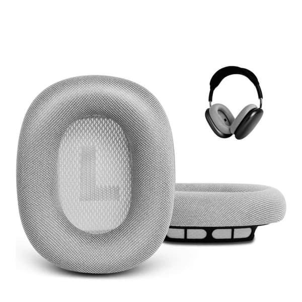 AirPods Max silver nät silikon hörlursskydd, ett par