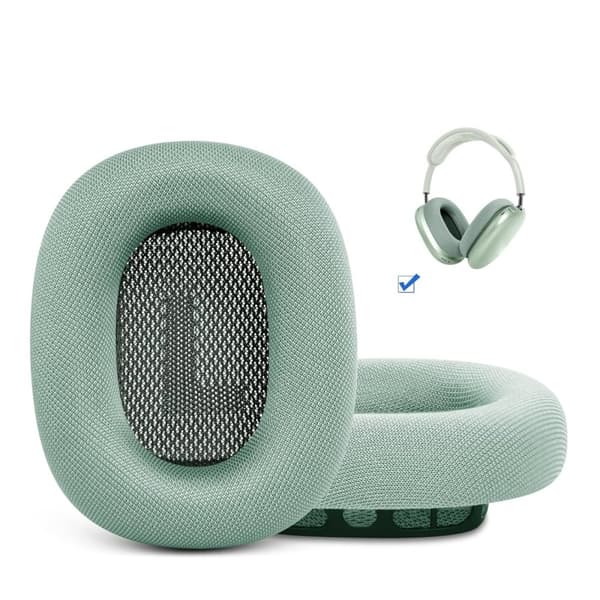 AirPods Max grön nät silikon hörlursskydd, ett par