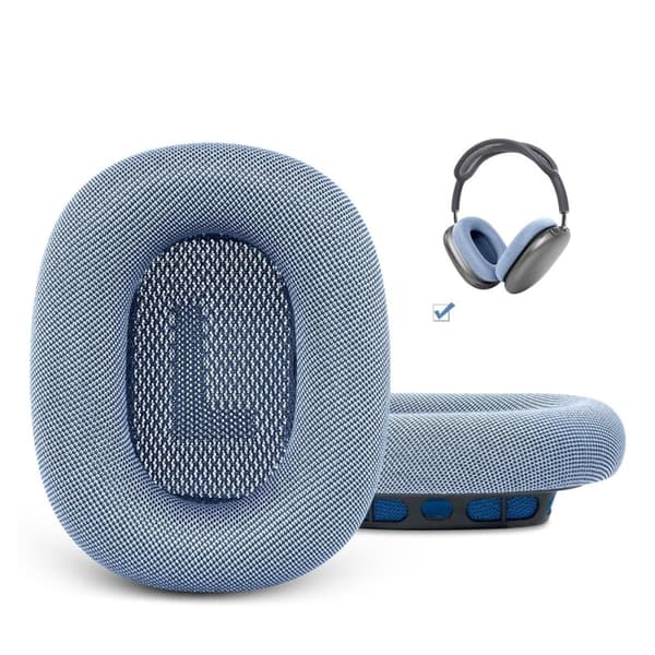 AirPods Max blå nät silikon hörlursskydd, ett par