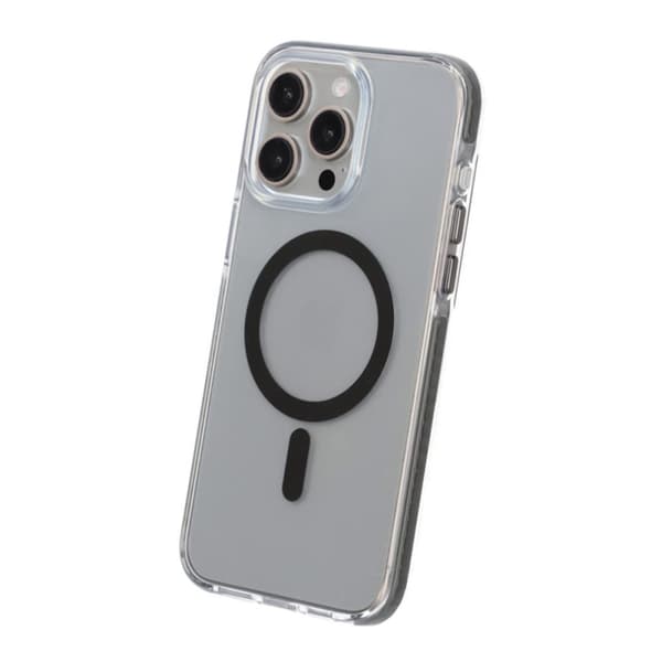 iPhone 15 Pro Mobilskal Magnet Dubbelskydd - Grå