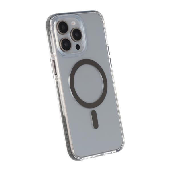 iPhone 15 Pro Mobilskal Magnet Dubbelskydd - Grå
