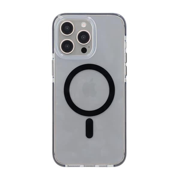 iPhone 15 Pro Mobilskal Magnet Dubbelskydd - Svart