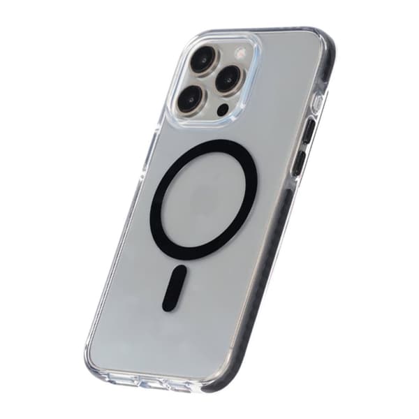 iPhone 15 Pro Mobilskal Magnet Dubbelskydd - Svart