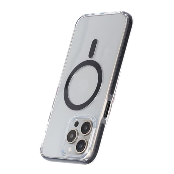 iPhone 15 Pro Mobilskal Magnet Dubbelskydd - Svart