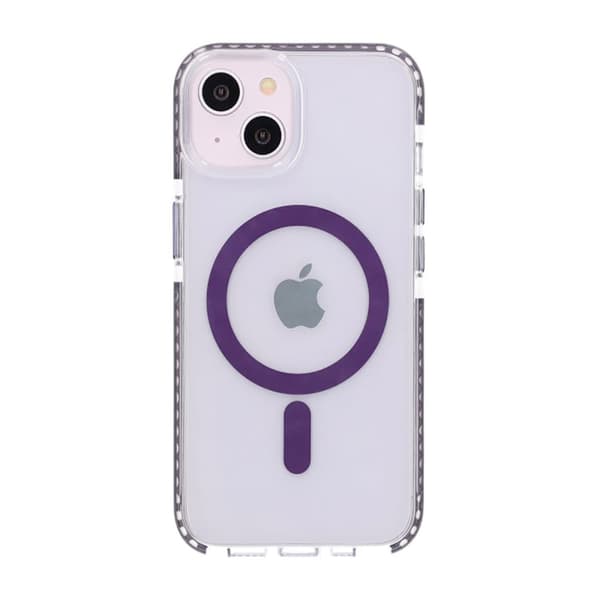 iPhone 13/14 Mobilskal Magnet Dubbelskydd - Lila