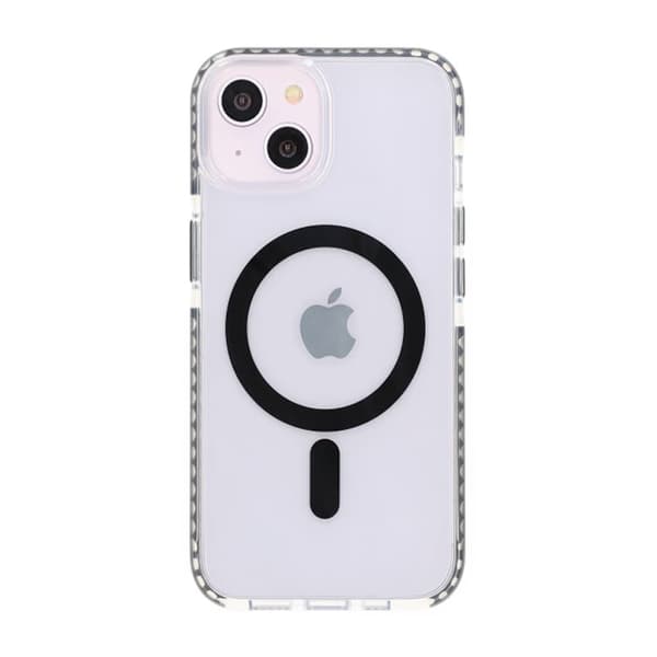 iPhone 13/14 Mobilskal Magnet Dubbelskydd - Svart