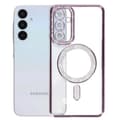 Miniatyrbild 2 av 4: Diamantfodral till Samsung Galaxy A25 - AVIZAR - Rhinestone Contour - Lila - MagSafe-kompatibel