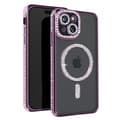Miniatyrbild 1 av 4: AVIZAR Skyddsfodral för iPhone 15 - Lila Rhinestone Contour - MagSafe-kompatibel