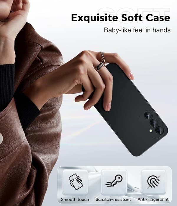 Samsung A16 matt svart deksel