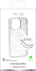 Miniatyrbilde 1 av 2: iPhone 15 Pro cover LITE MAG PRO with magnets, white