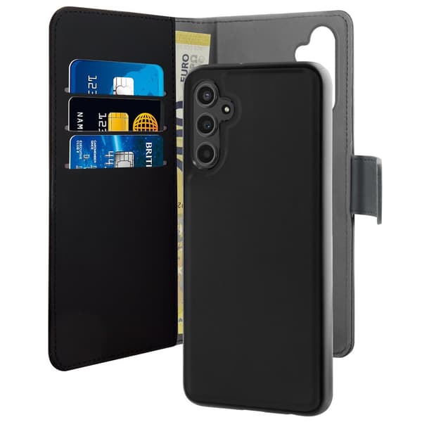 Samsung Galaxy A14 4G/5G wallet, detachable, black