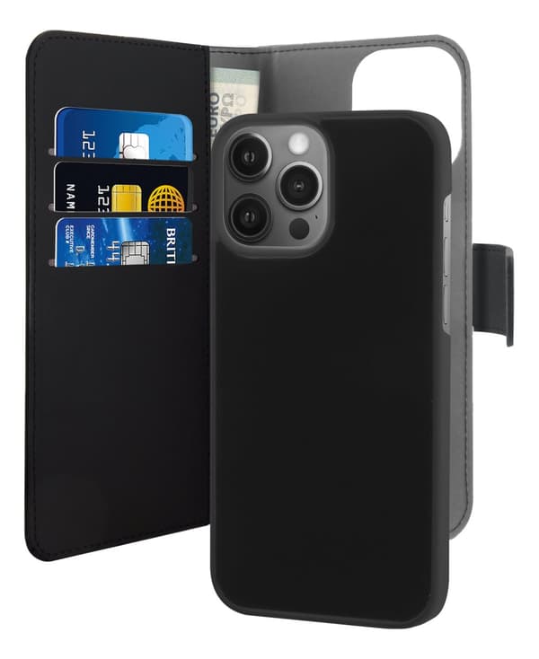 iPhone 13 Pro Max EcoLeather Wallet Detach. black