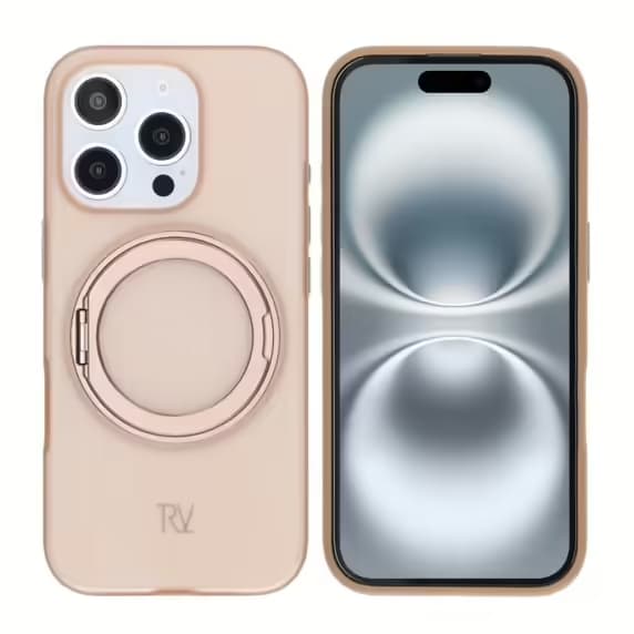 Rvelon 360 roterande mobilfodral för iPhone 16 Pro Bronsguld