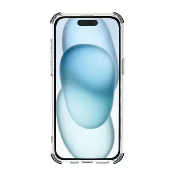 Rvelon Four-corner anti-falling magnetic suction Case For iPhone 15 Pro Blue