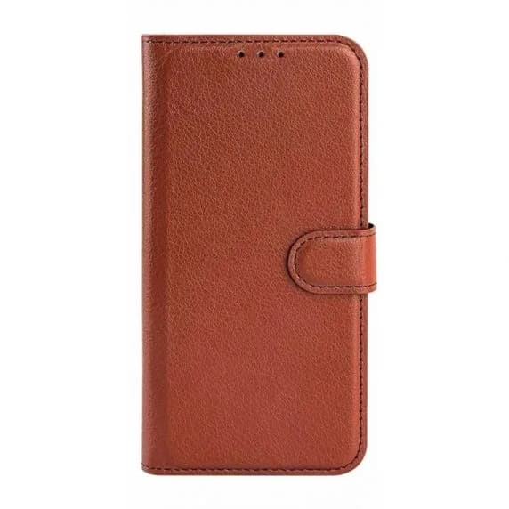 iPhone 15 Pro Plånboksfodral med stativ - Brun