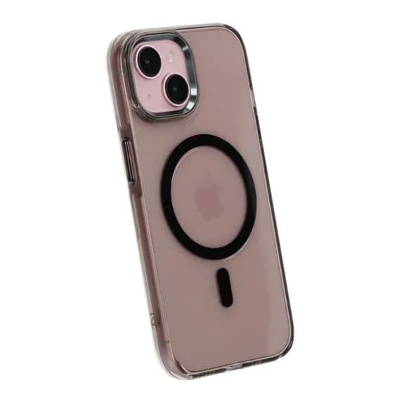 iPhone 15 Mobilskal TPU med Magnet Rvelon - Svart